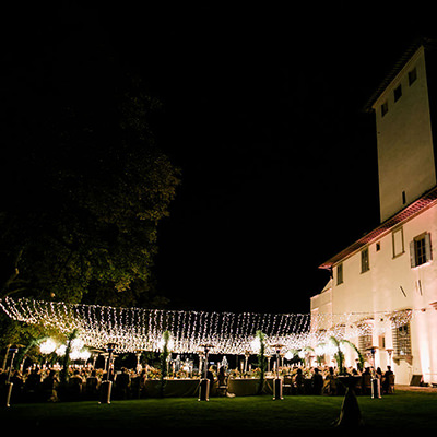 Italy Wedding Lighting