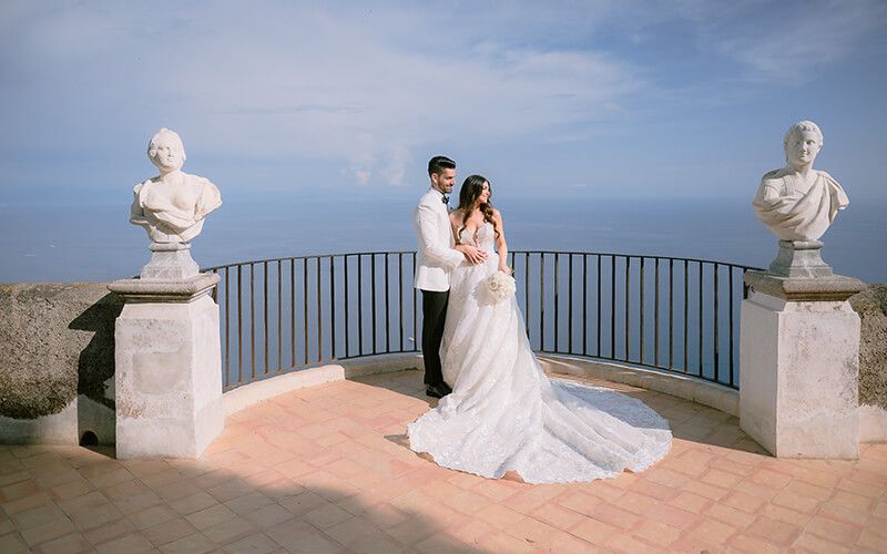 Villa Cimbrone Wedding Couple