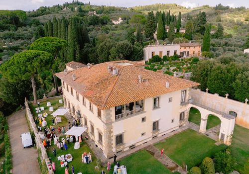 Villa Gamberaia gardens overlooking Florence