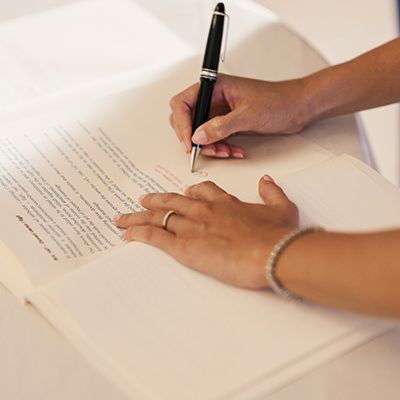 Wedding Paperwork Assistance